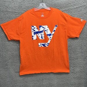 New York Islanders x Coca Cola‎ T Shirt Men's Size XL Orange Tee SGA